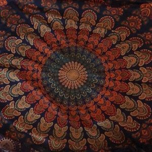 Blue and Red Tapestry